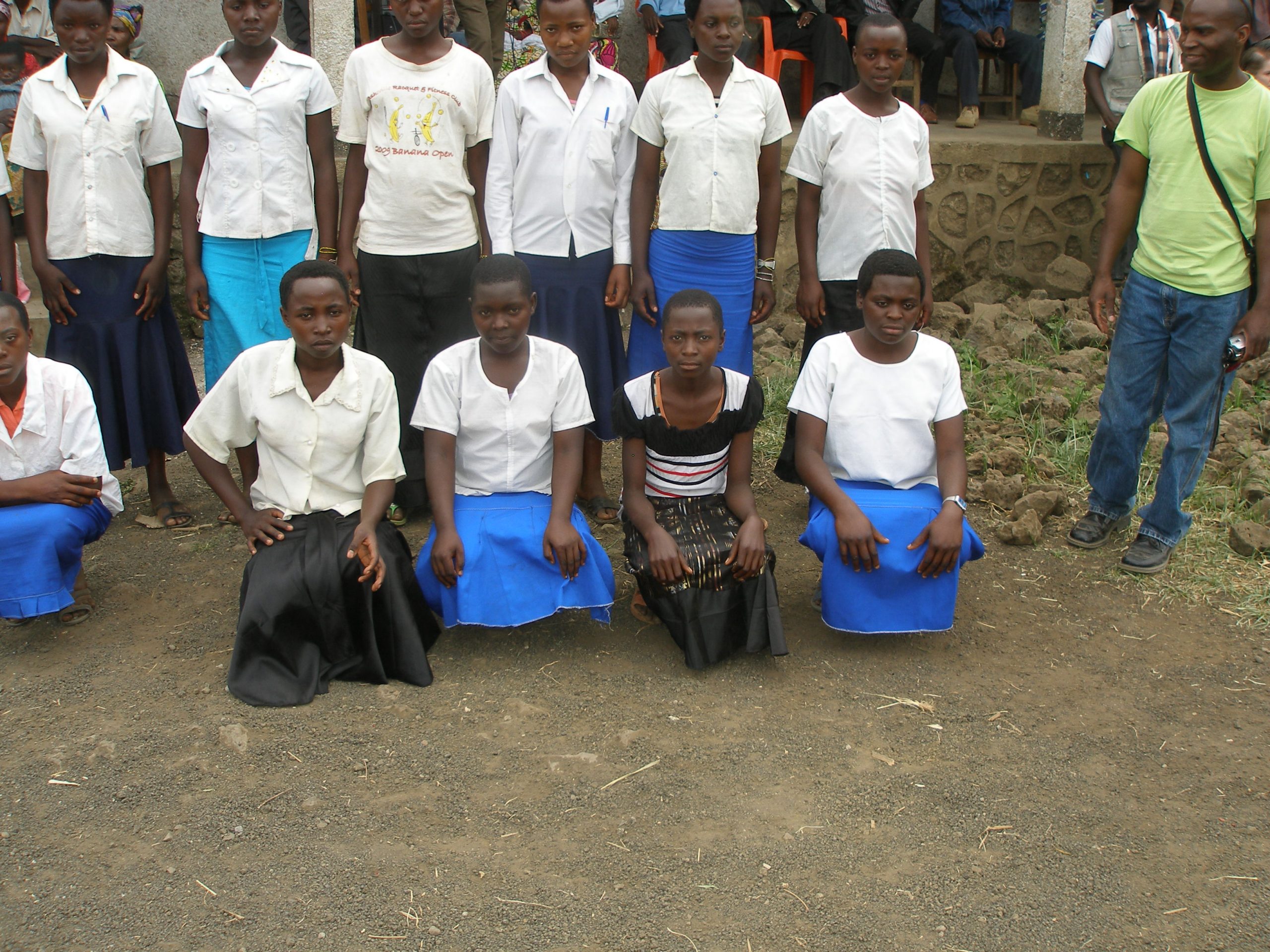 Girls from Nkokwe Primary in the Dem. Rep. of Congo