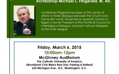 Lecture on Dialogue with Islam, featuring Archbishop Fitzgerald!