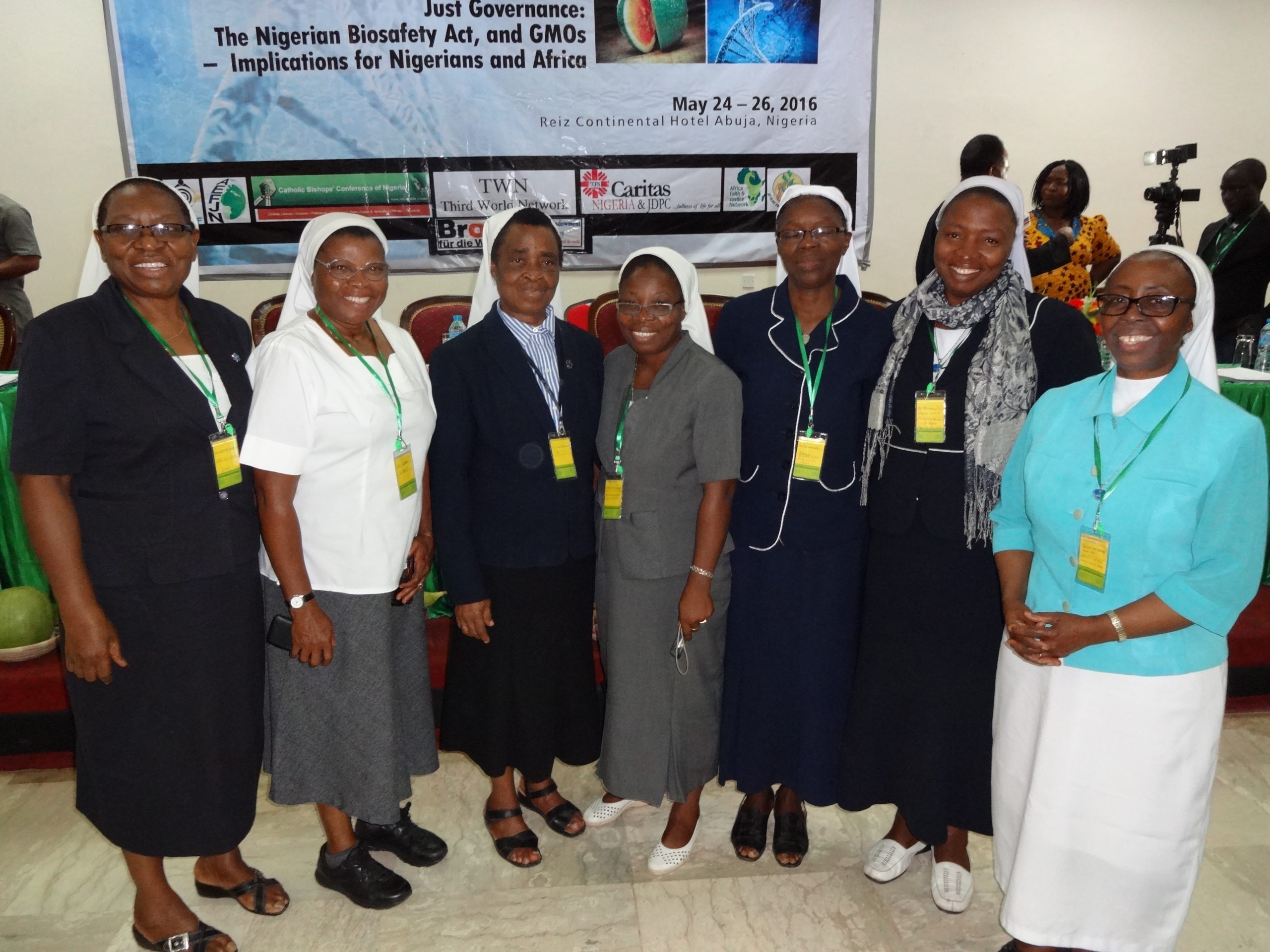 Abuja Conference on Biosafety 2016 Nuns Mobilized to bring about social Justice Change