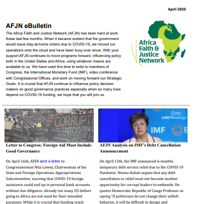 AFJN eBulletin | April 2020