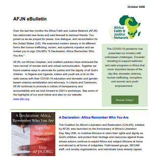 AFJN eBulletin | October 2020
