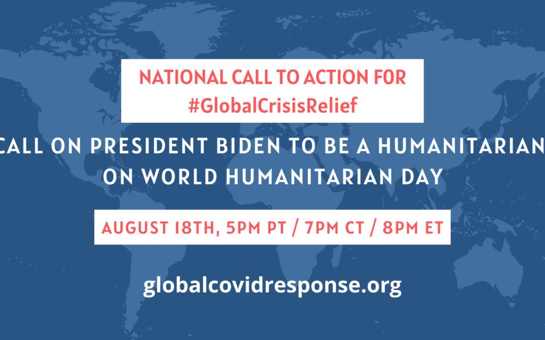 EVENT: August 18th Join AFJN for a Virtual Call to Action on World Humanitarian Day