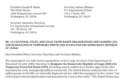 AFJN Joins 131 Others Calling for Temporary Protected Status for the DRC
