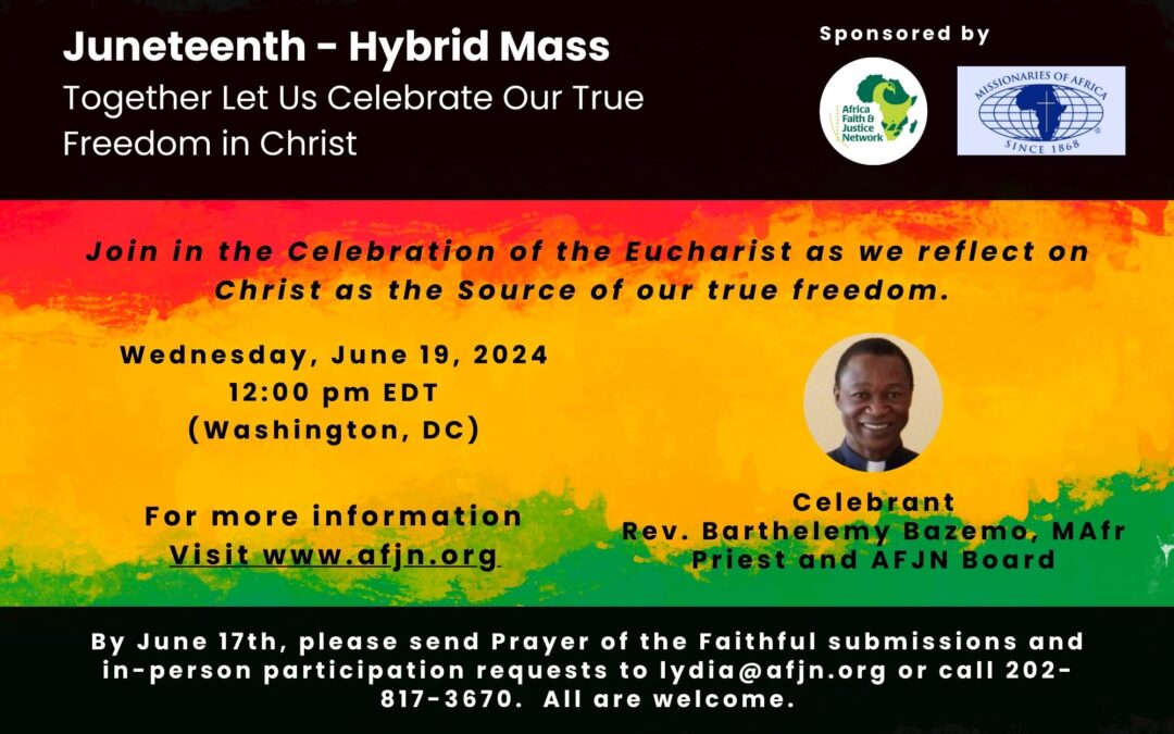 Juneteenth – Together Let Us Celebrate Our True Freedom in Christ