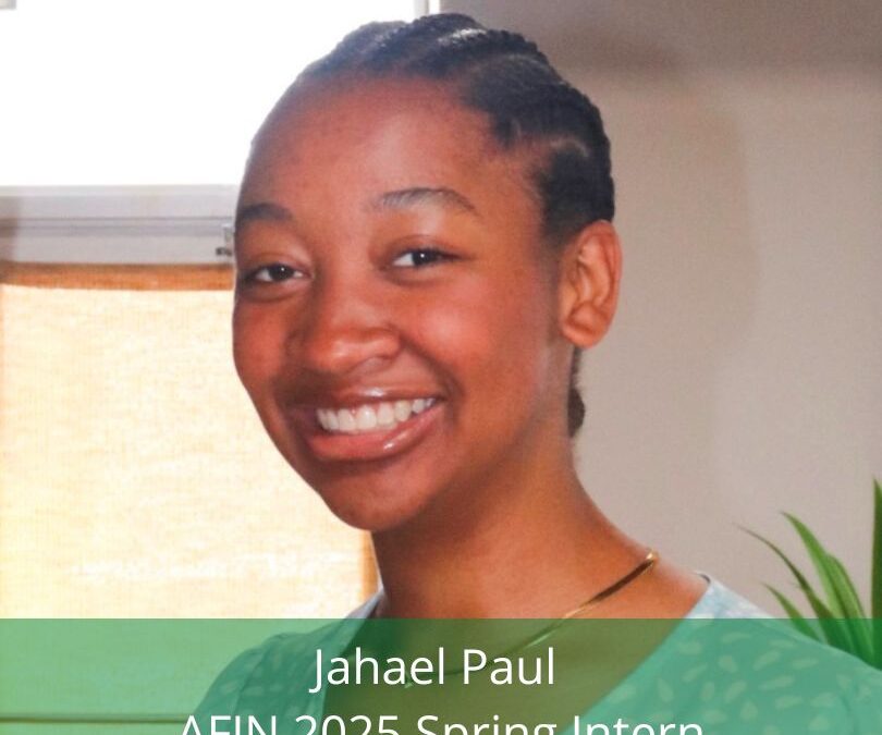 AFJN Welcomes Our 2025 Spring Intern