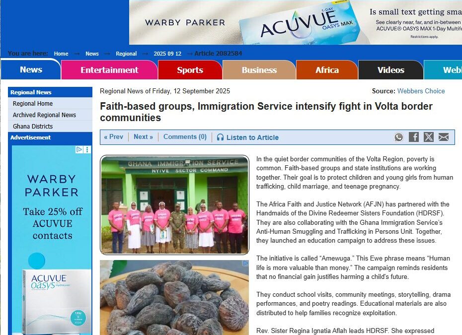 In the News: AFJN Women Empowerment Featured in Ghana Webbers