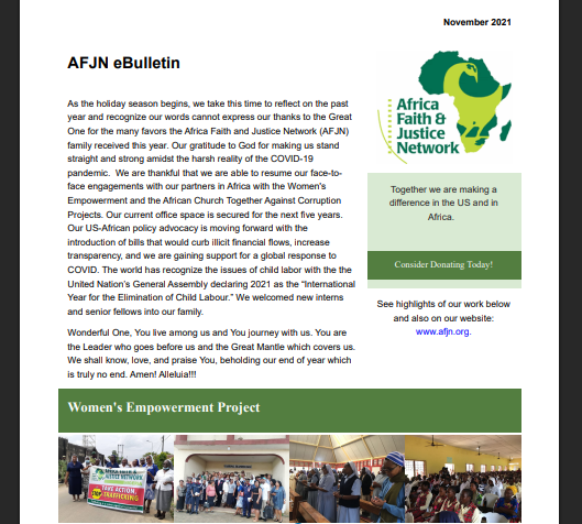 AFJN eBulletin | November 2021