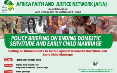 Event: AFJN Nigeria Policy Briefing Enugu – Ending Early Child Marriage and Domestic Servitude