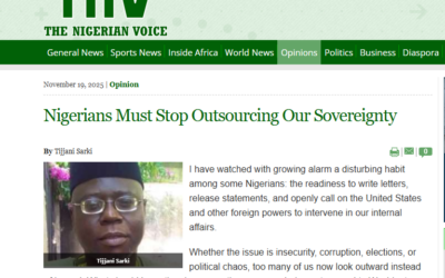 In the News: AFJN Mentioned in The Nigerian Voice