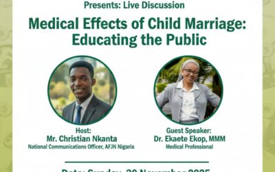 Facebook Live Discussion – Medical Effects of Child Marriage: Educating the Public