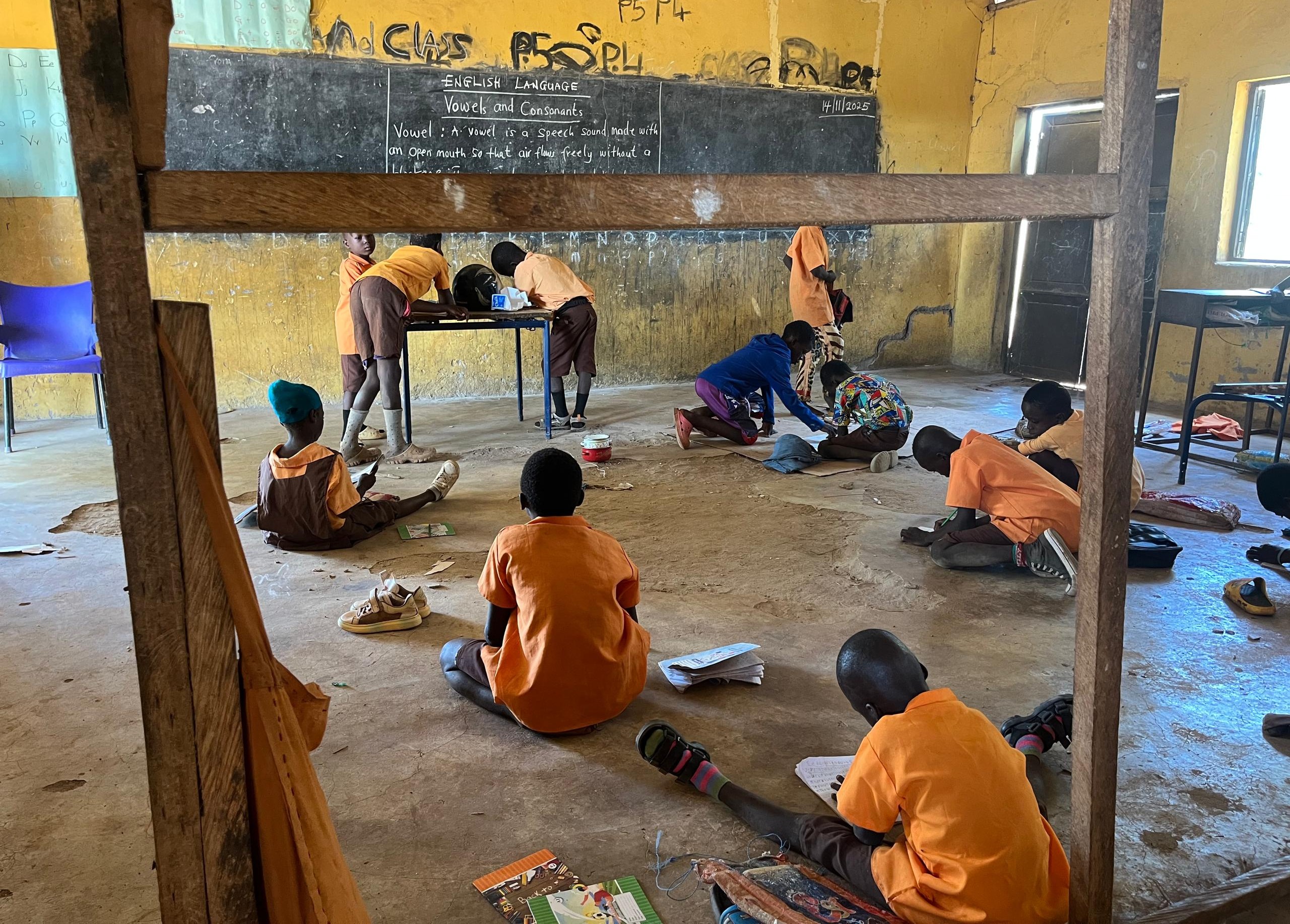 children in classroom