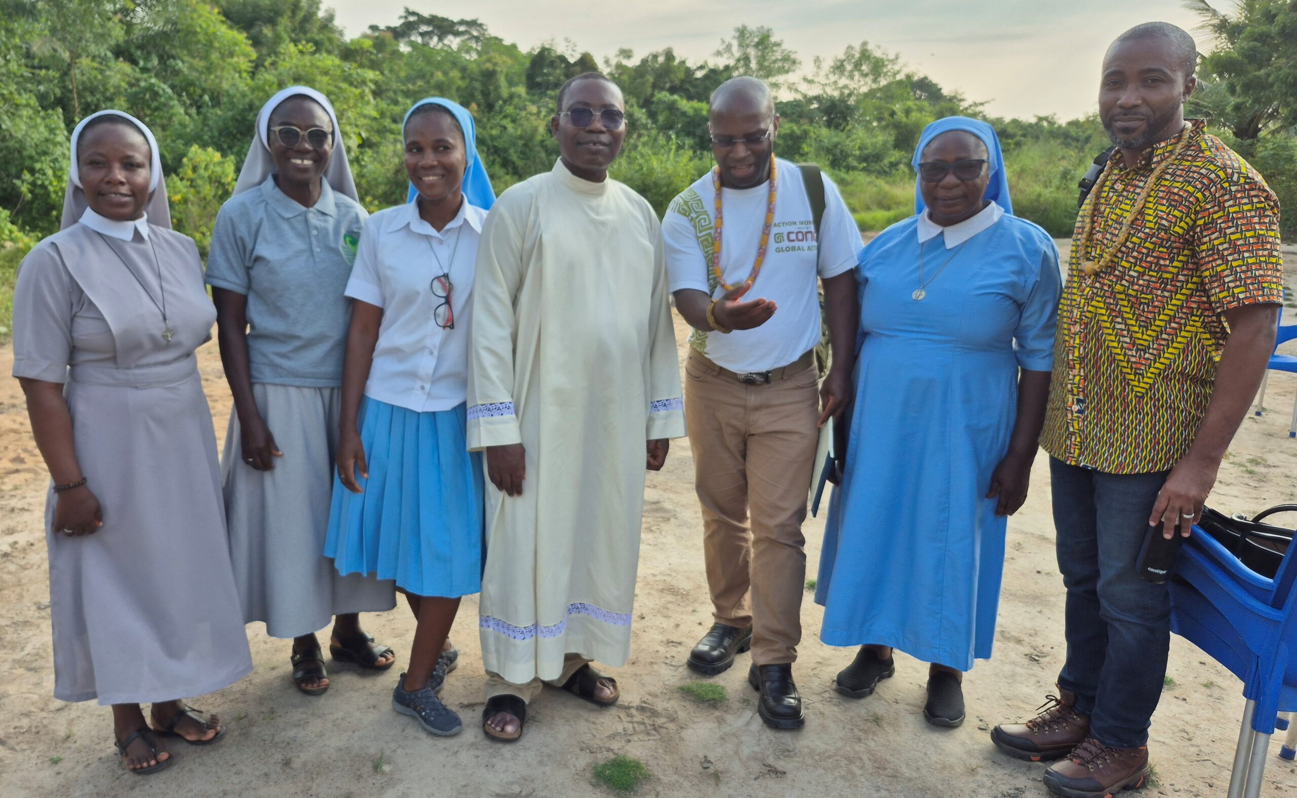 Sr. Naomi Addai, HHCJ, Sr. Ignatia Bauben, HHCJ, Sr. Felicia Nyantakyi, SIJ, Fr. Daniel Osei Yeboh, C.SSp, Mr. Ntama Bahati, Policy Analyst, Sr. Catherine Gah, SIJ, Mr. Steven Rogers, ExecutiveDirector 