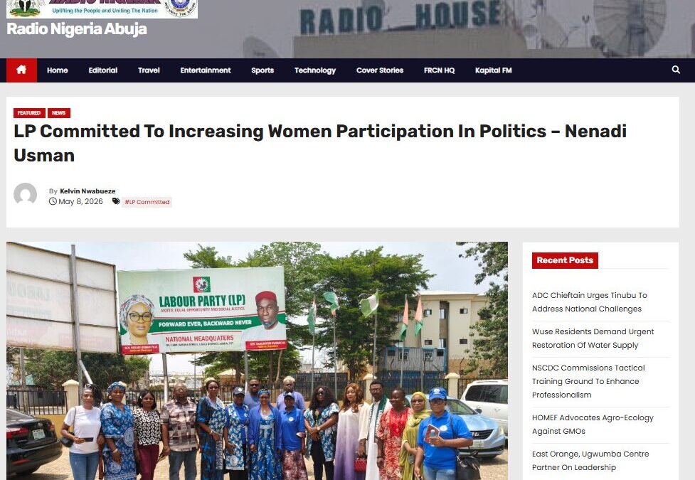 In the News – AFJN WEP Featured in Radio Nigeria Abuja
